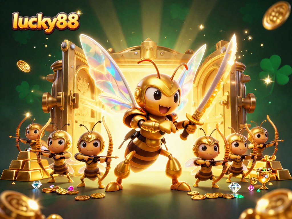 Experience thrilling gaming at lucky88 with samurai hornets among treasures and golden highlights.