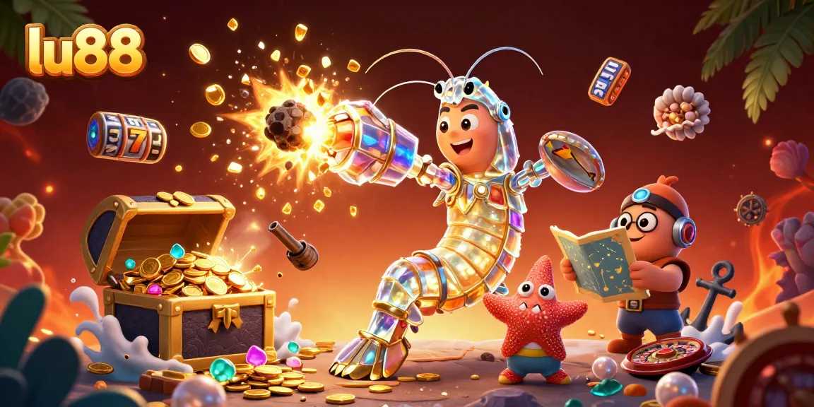 Engage with exciting casino action at lu88 with 3D galactic characters winning treasures and exploring gameplay.