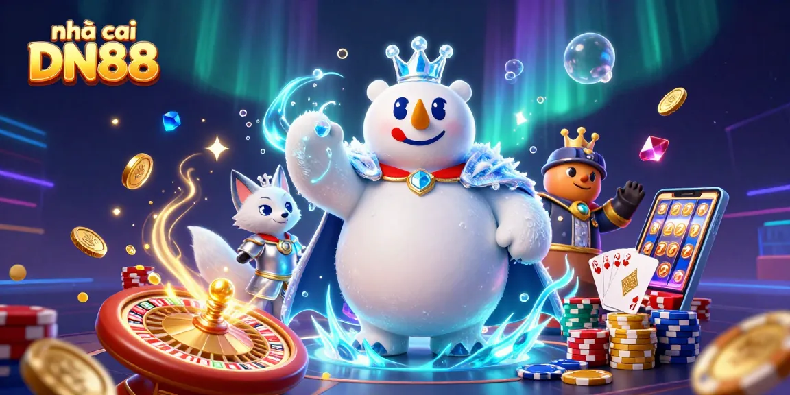 Experience exciting gameplay at nhà cái DN88 with dynamic casino elements and vibrant characters.