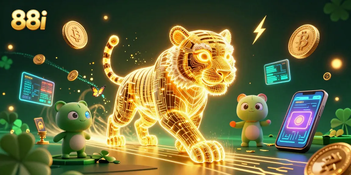 Experience thrilling gameplay at 88i with a vibrant digital casino scene featuring dynamic characters.