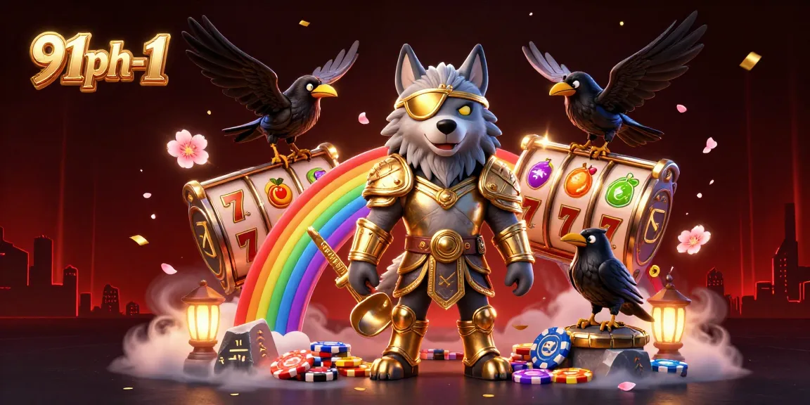 Experience the vibrant action of gaming at 91ph-1 with Odin and his ravens celebrating thrilling jackpots.