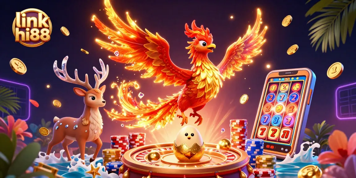 Experience winning strategies with link hi88 in a vibrant casino scene filled with golden rewards.